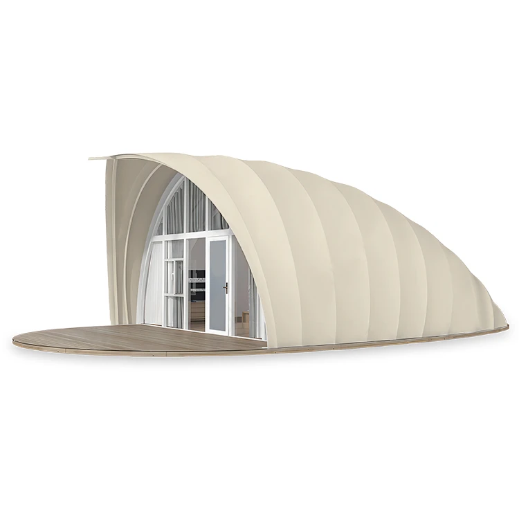 Glamping-Zelt in Muschelform